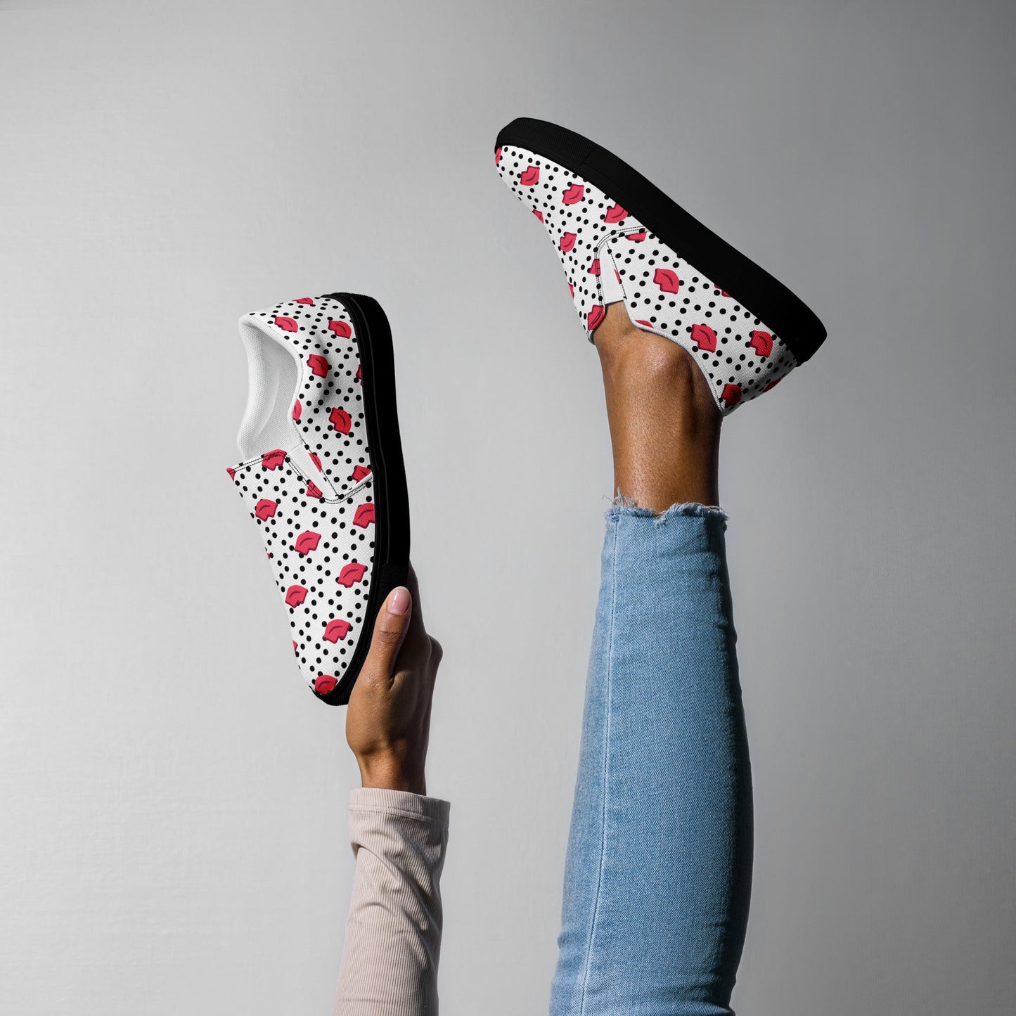 (Kisses) Slip - On Sneakers - Sentiments