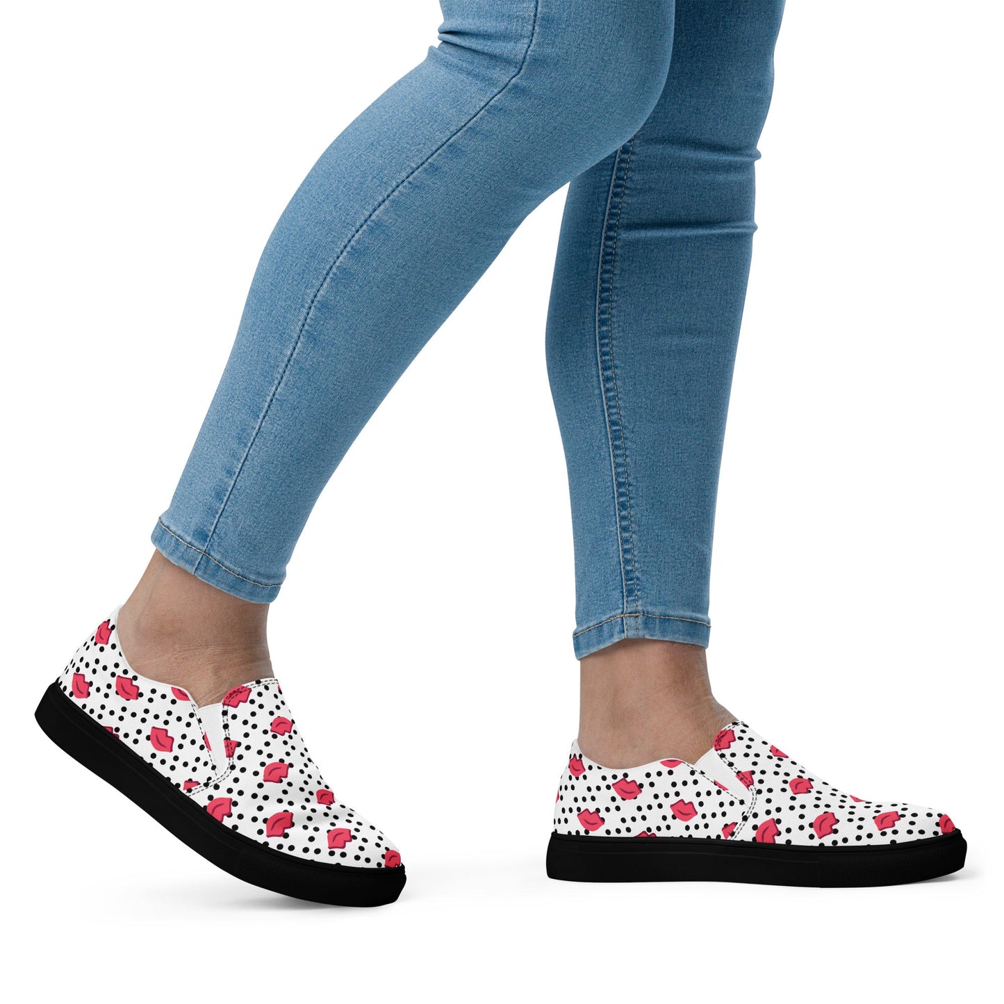 (Kisses) Slip - On Sneakers - Sentiments