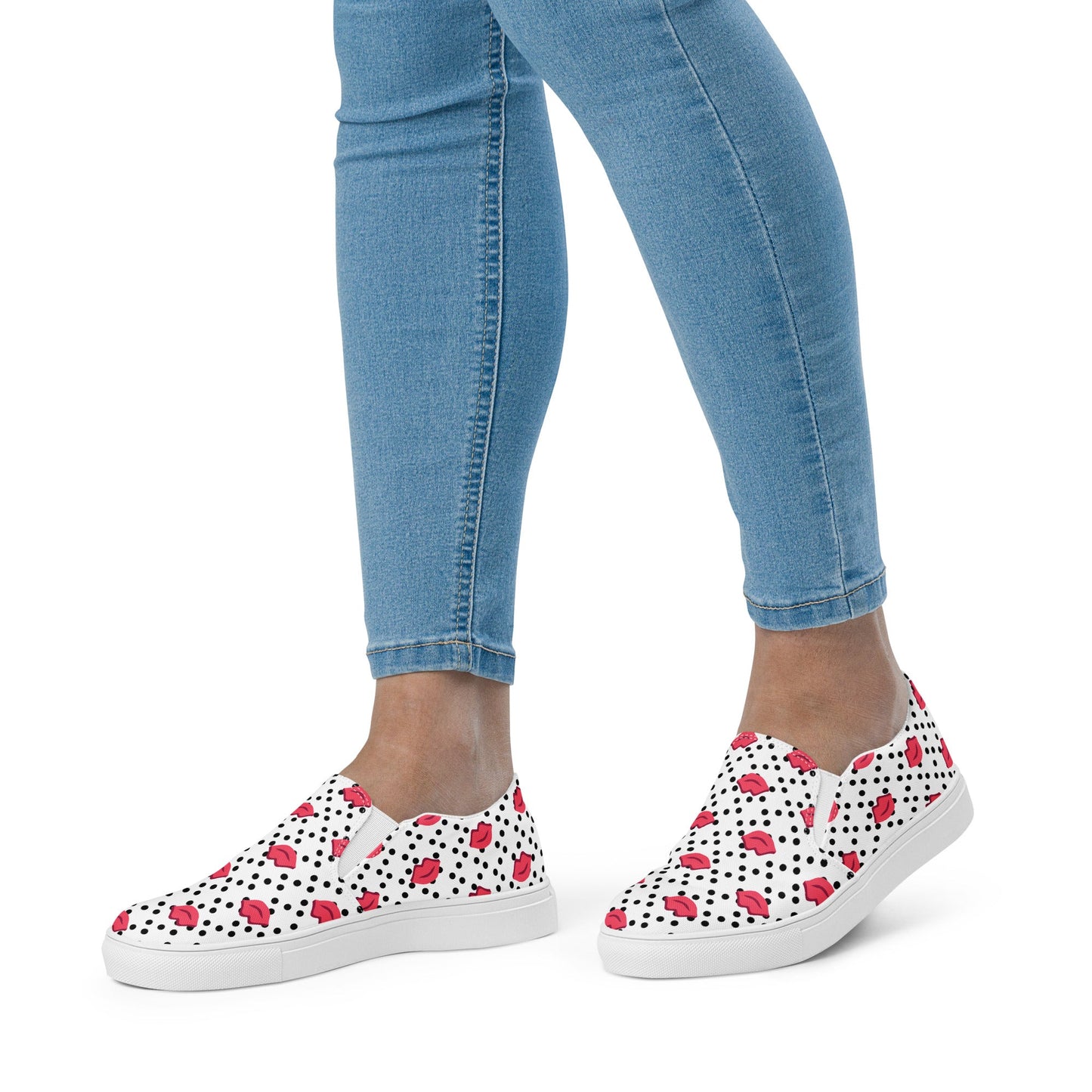 (Kisses) Slip - On Sneakers - Sentiments