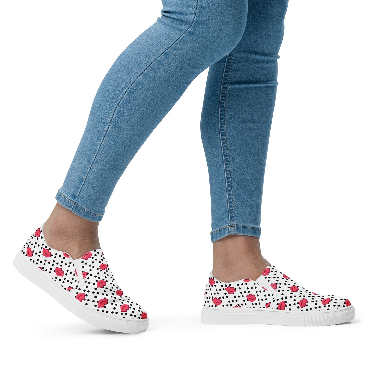 (Kisses) Slip - On Sneakers - Sentiments
