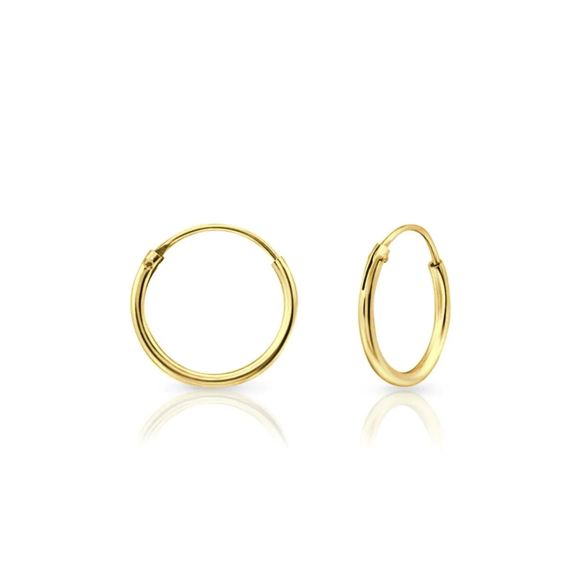 Small Gold Hoop Earrings - Sentiments
