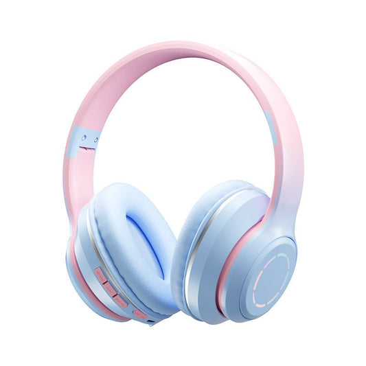Gradient Bluetooth Earphones Head Mounted Phone Earphones Foldable Earphones - Sentiments