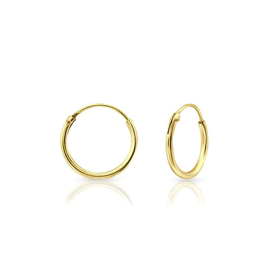Small Gold Hoop Earrings - Sentiments