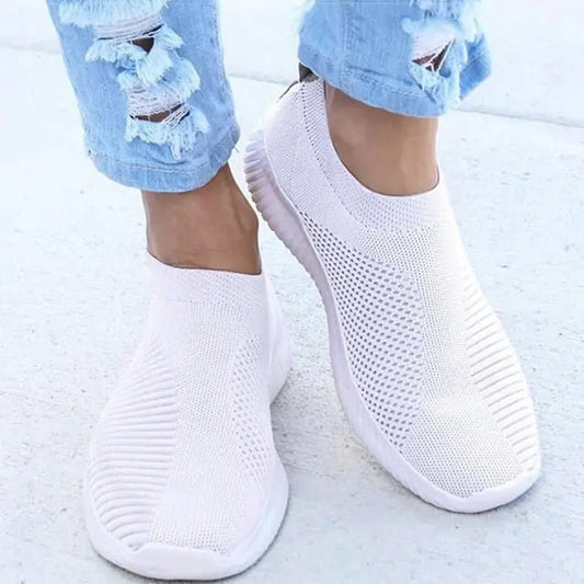 Unisex Casual Slip - On Sneakers - Sentiments