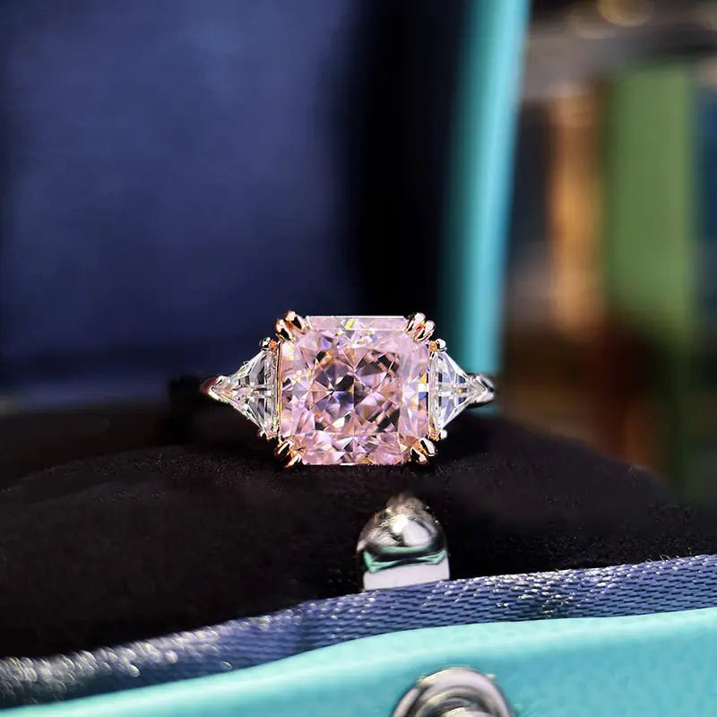 Women's Sterling Silver Pink Zircon Ring - Sentiments